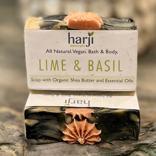 Artisan Soap Lime and Basil Harji Naturals LLC