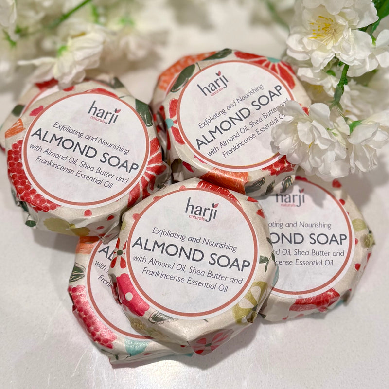 Round Almond Soap for Face & Body