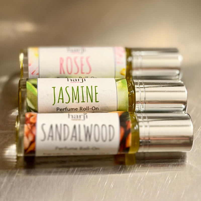 Perfume Roll-On - Lavender, Rose, Jasmine, Sandalwood