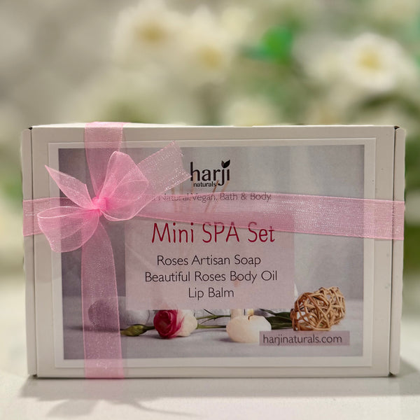 Mini SPA Set - Soap, Small Body Oil (2.5oz) and Lip Balm Tube