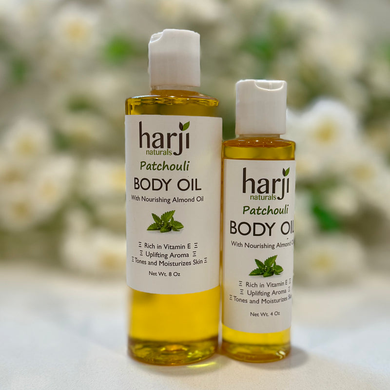 Body Oil with Nourishing Almond Oil - Patchouli