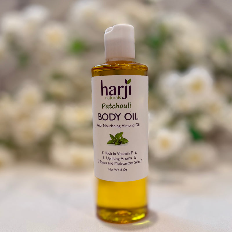 Body Oil with Nourishing Almond Oil - Patchouli