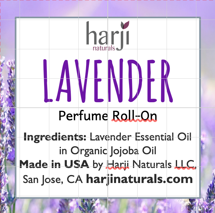 Perfume Roll-On - Lavender, Rose, Jasmine, Sandalwood