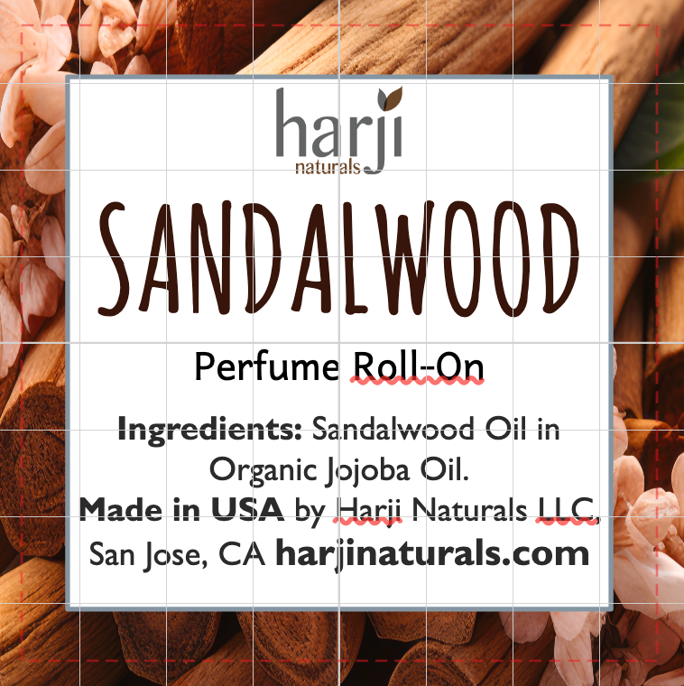 Perfume Roll-On - Lavender, Rose, Jasmine, Sandalwood