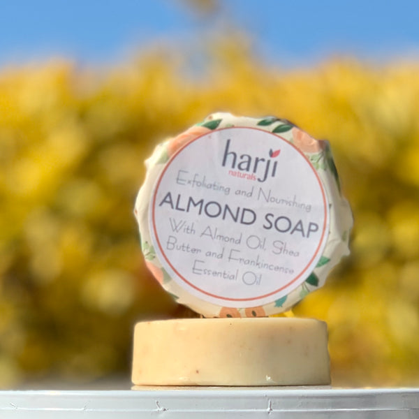 Round Almond Soap for Face & Body