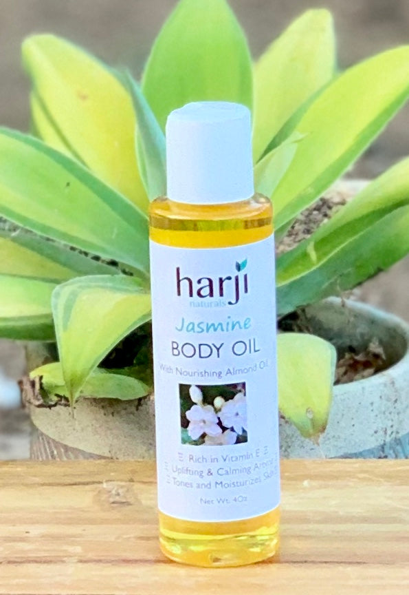 Body Oil with Nourishing Almond Oil - Jasmine