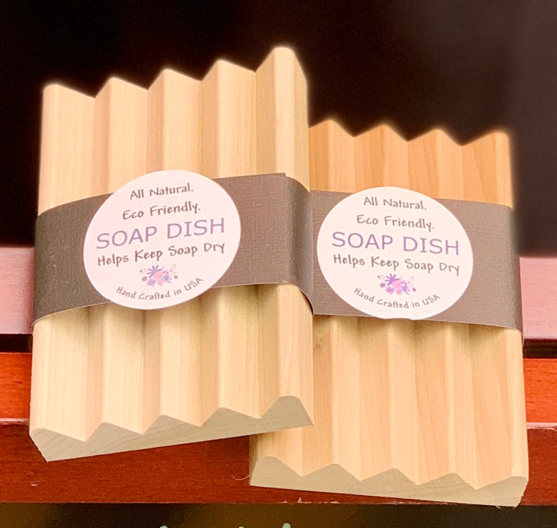 Soap Dish - Natural Wood