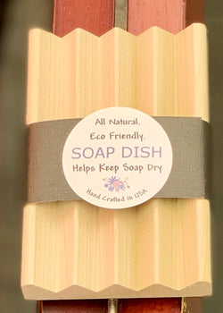 Soap Dish - Natural Wood